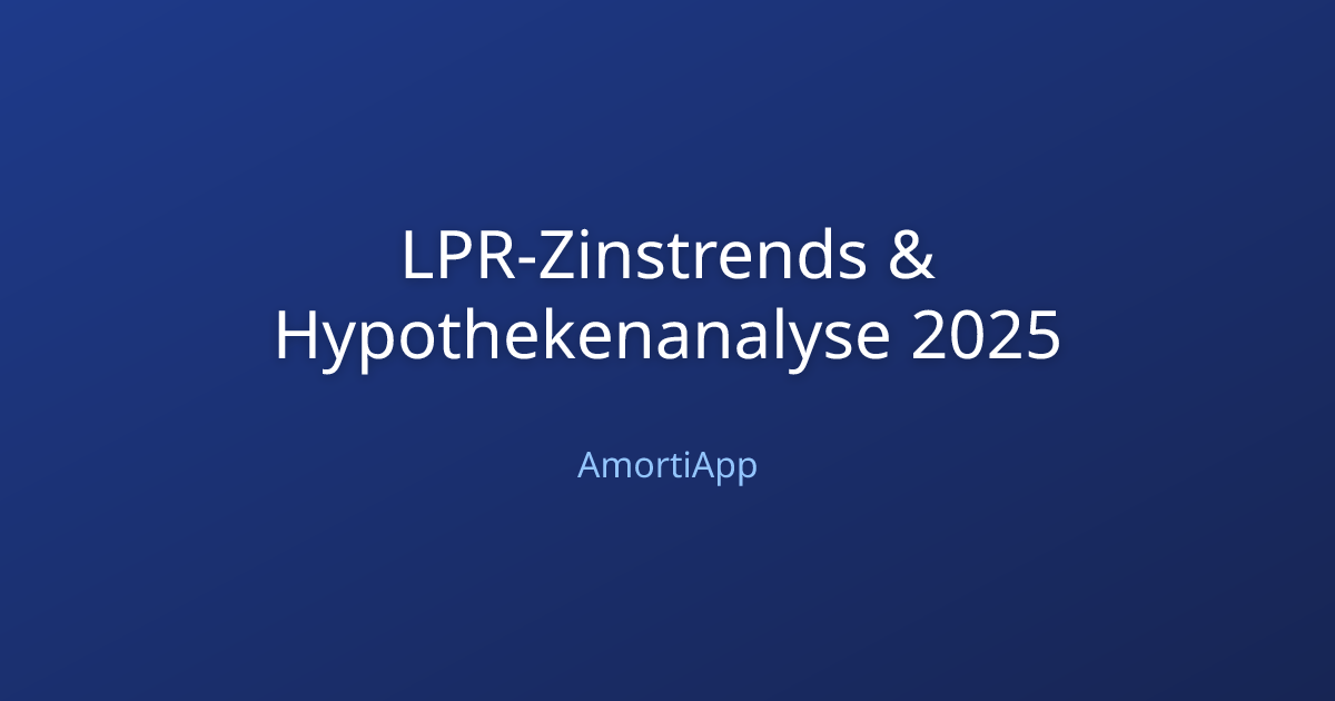 LPR-Zinstrends & Hypothekenanalyse 2025